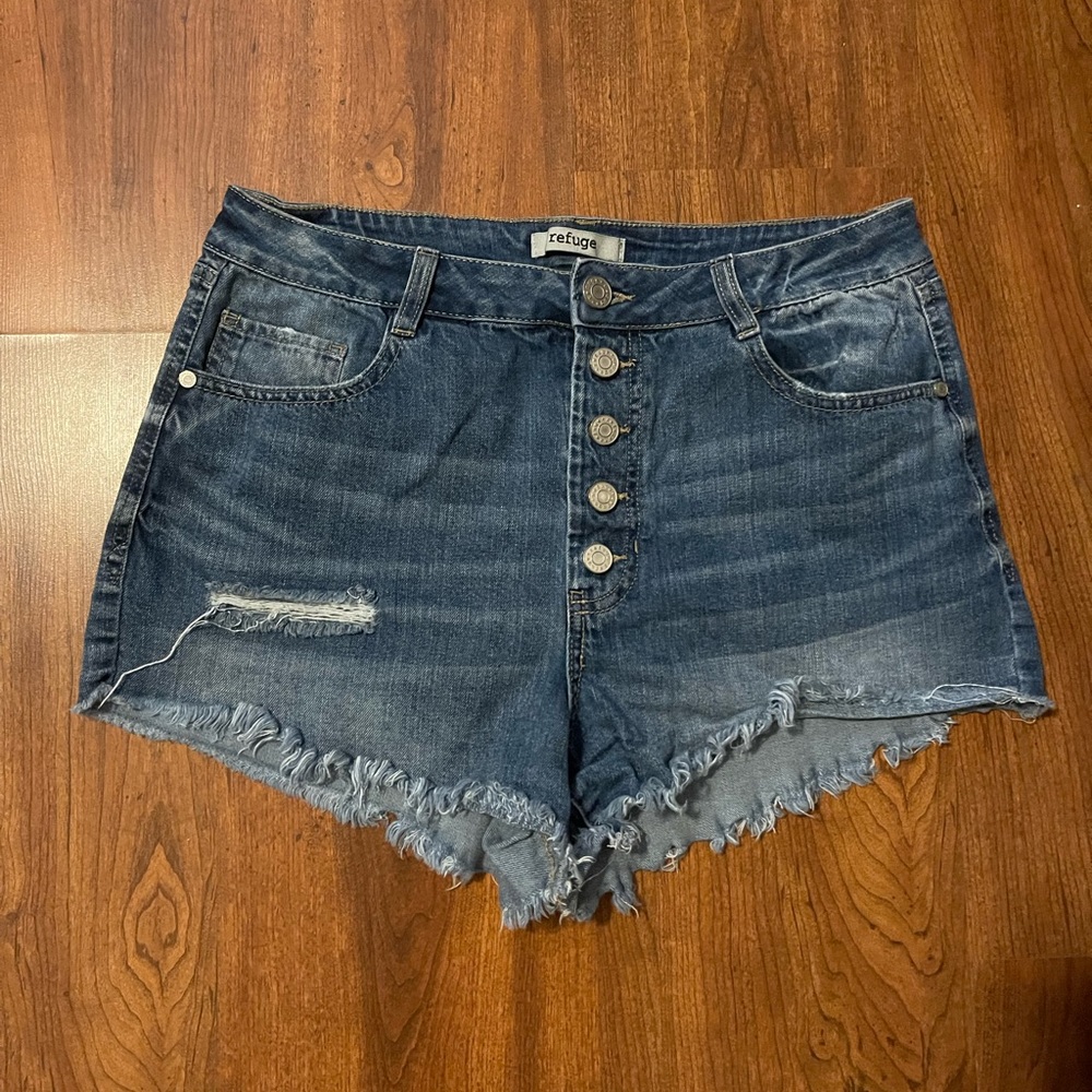 High Waisted Denim Shorts